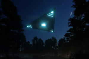Lighted UFO - 1200 x 600
